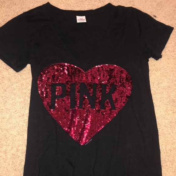 VS PINK fitted T-shirt - Picture 1 of 2